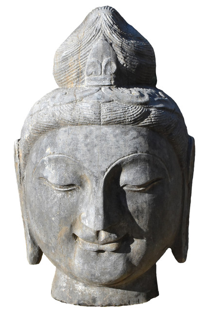 Stone Buddha Head Qing Dynasty